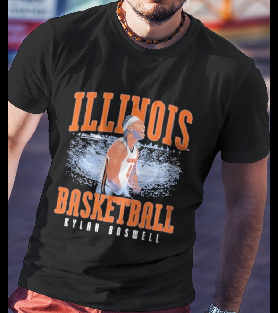 Illinois Basketball Kylan Boswell T-Shirt