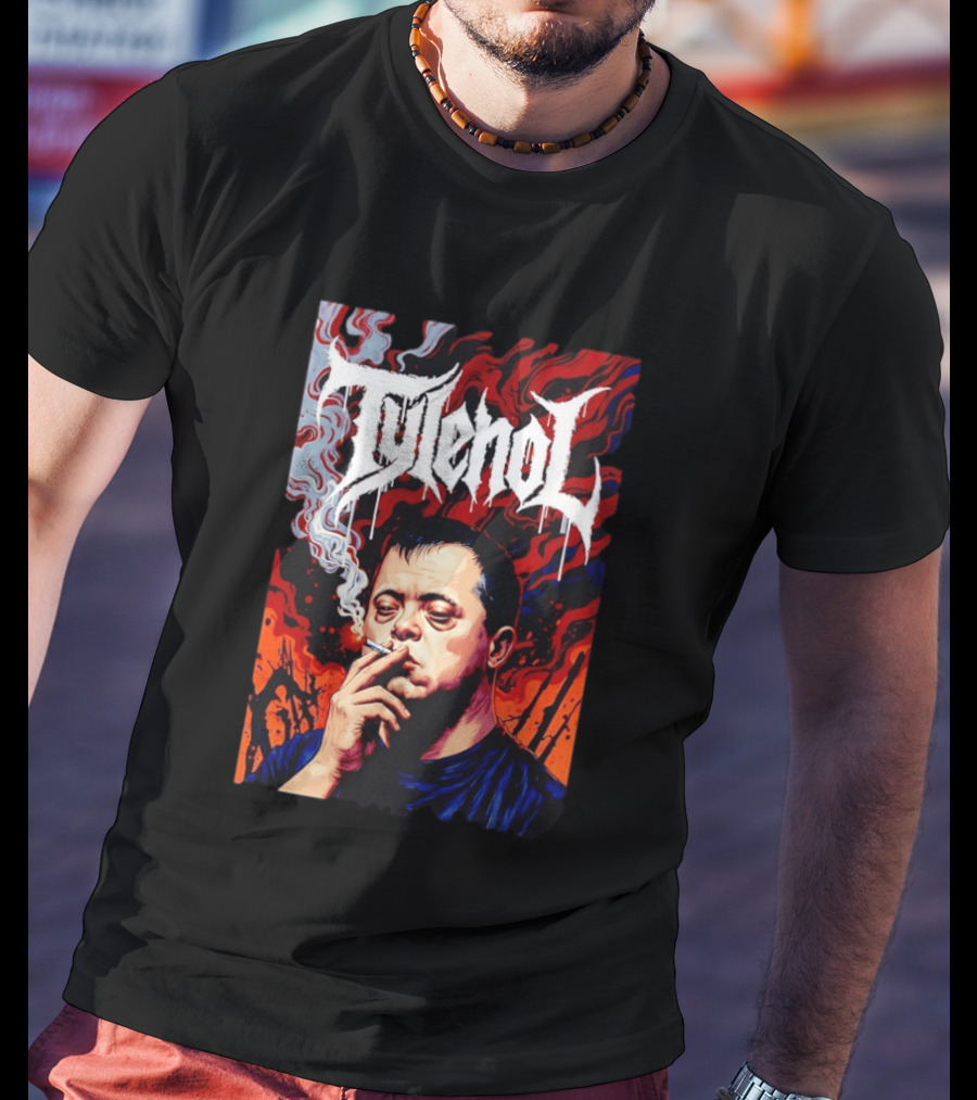 Tylenol Smoking Red And Black T-Shirt