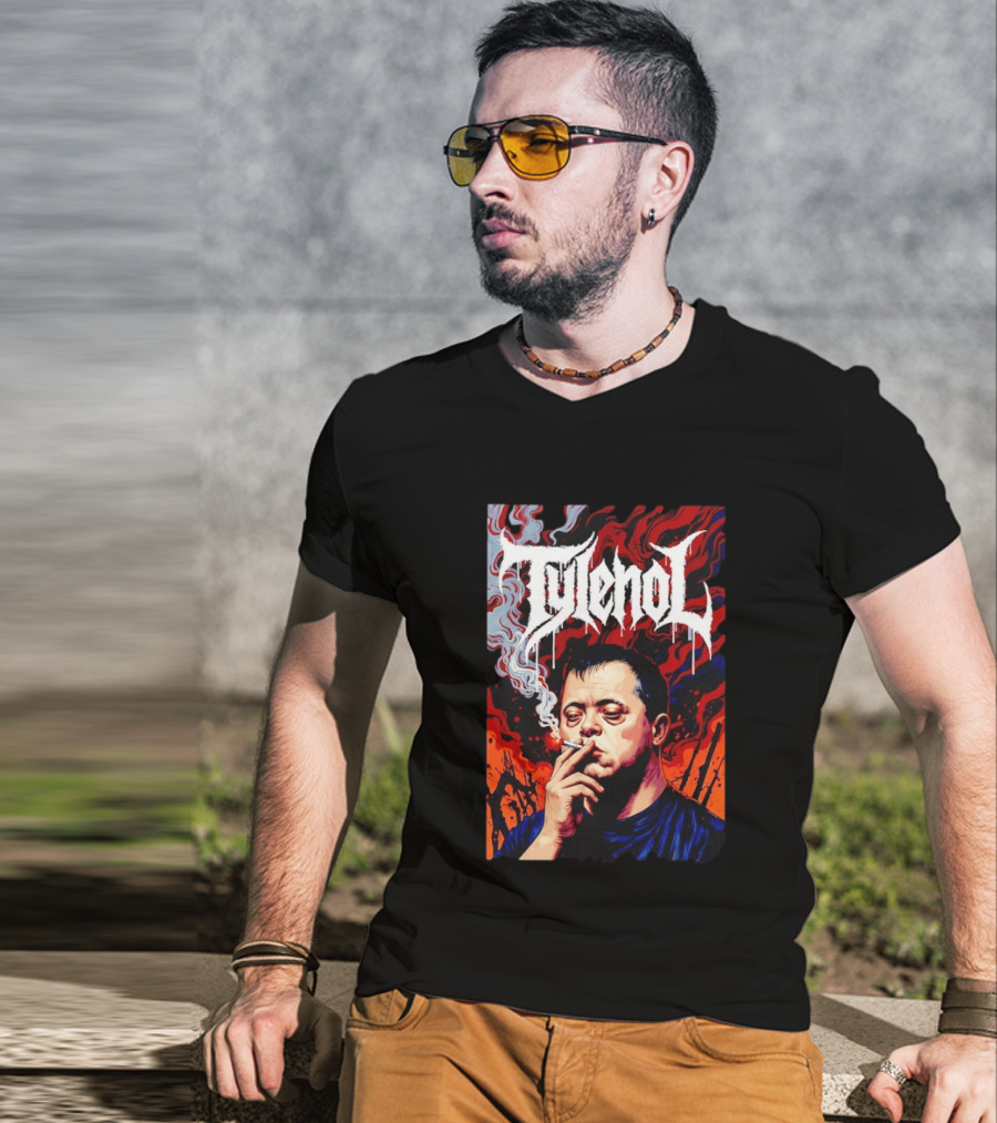 Tylenol Smoking Red And Black T-Shirt