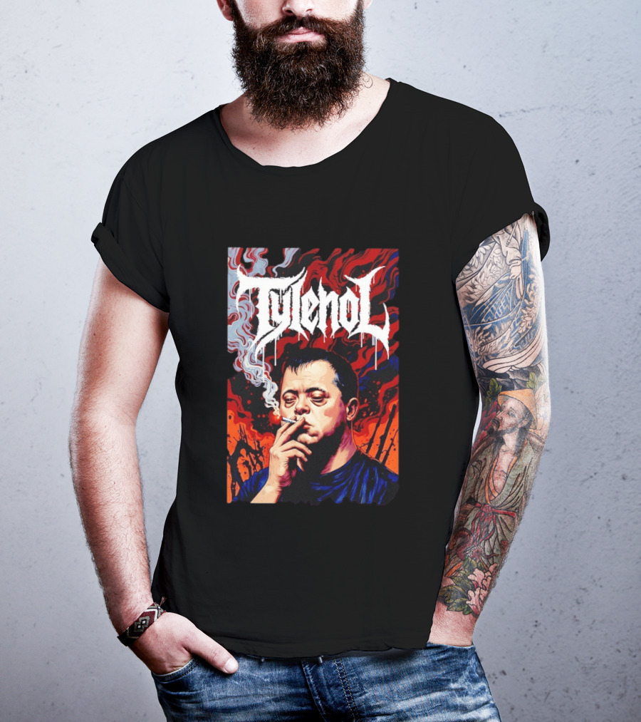 Tylenol Smoking Red And Black T-Shirt