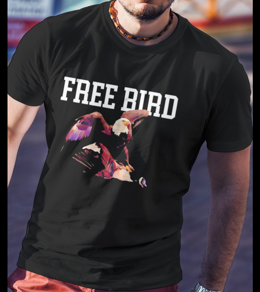 Free Bird USA Olympic Gold Medal Hockey World Champs Legend Eagle T-Shirt