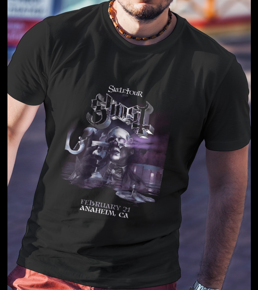 Ghost Skeletour 2026 February 21 Anaheim California Ritual At Honda Center T-Shirt