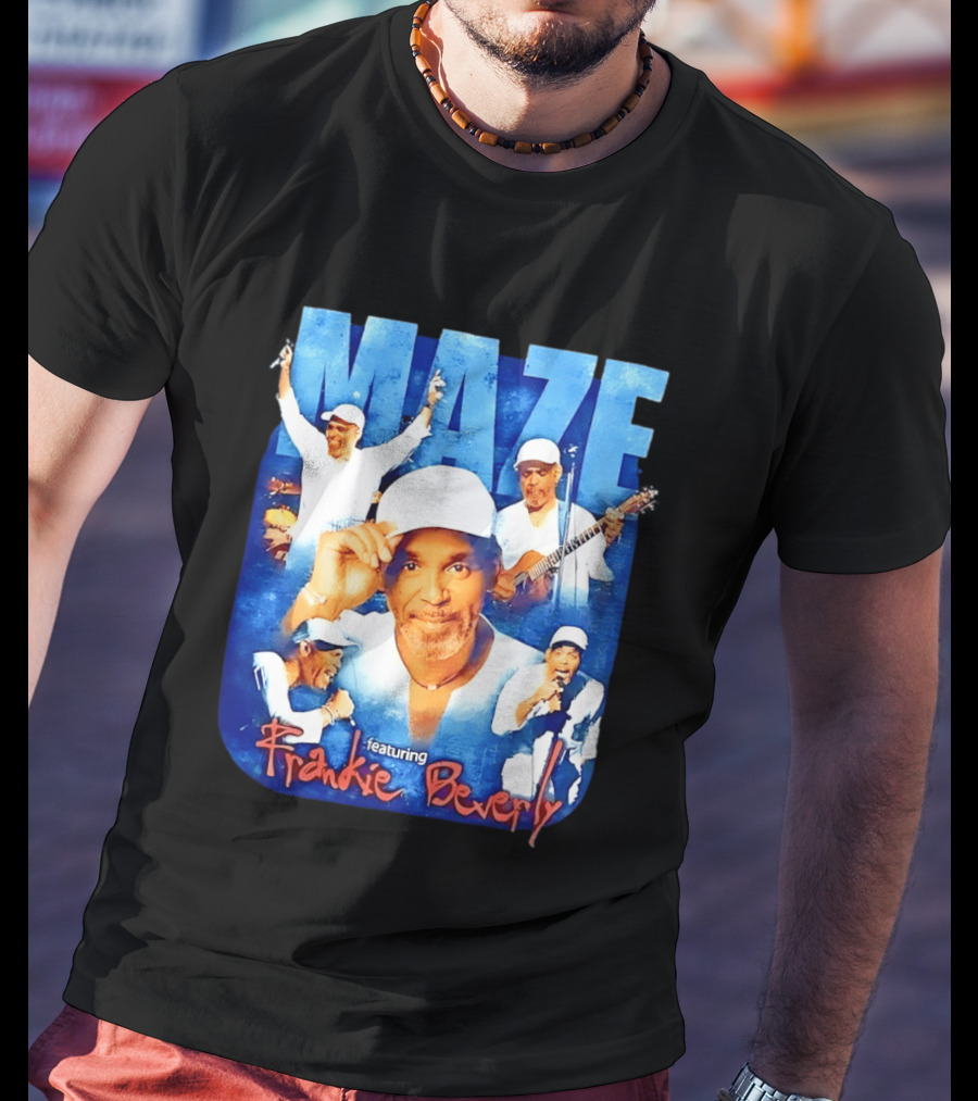 Maze Featuring Frankie Beverly Collage With Performances T-Shirt