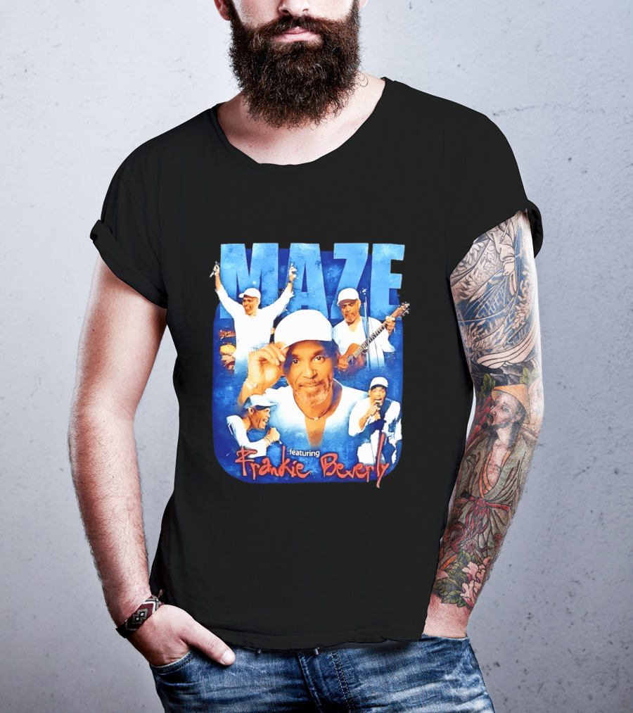 Maze Featuring Frankie Beverly Collage With Performances T-Shirt