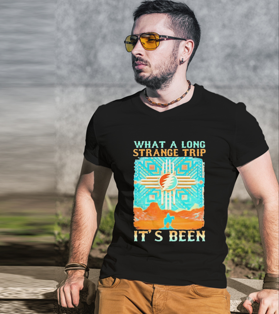 What A Long Strange Trip It's Been Grateful Dead Zia T-Shirt