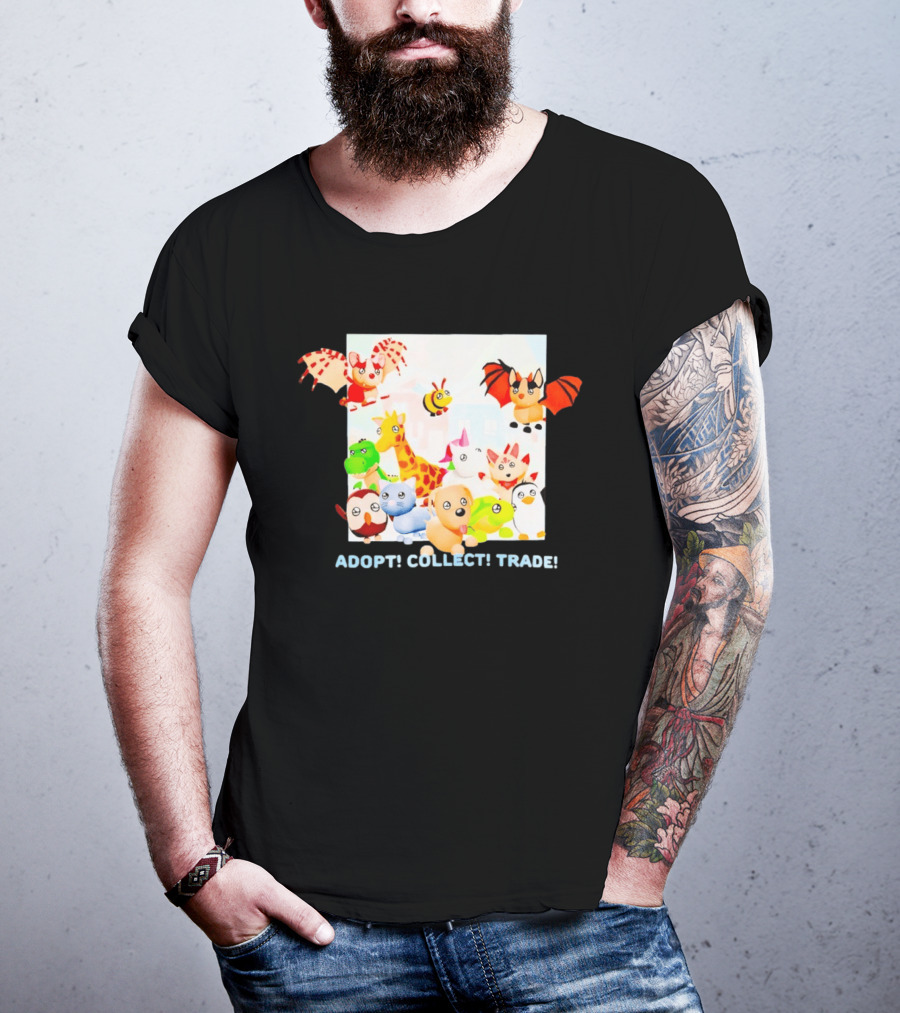 Adopt Me Collectible Pets Game Characters Adopt Collect Trade T-Shirt
