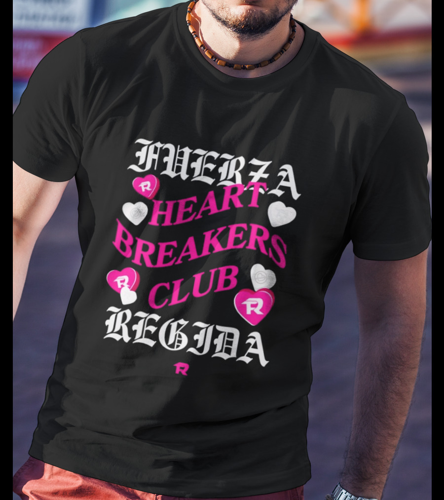 Fuerza Regida Heart Breakers Club Hearts T-Shirt