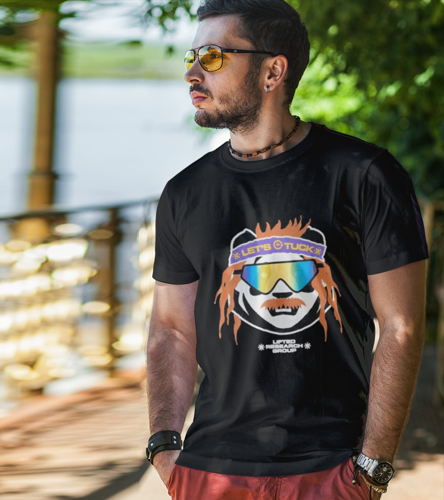 Lifted Research Group Let's Tuck Panda Snowboarding Sunglasses T-Shirt