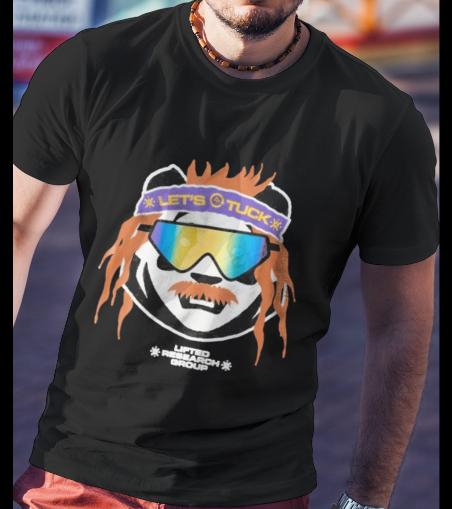 Lifted Research Group Let's Tuck Panda Snowboarding Sunglasses T-Shirt