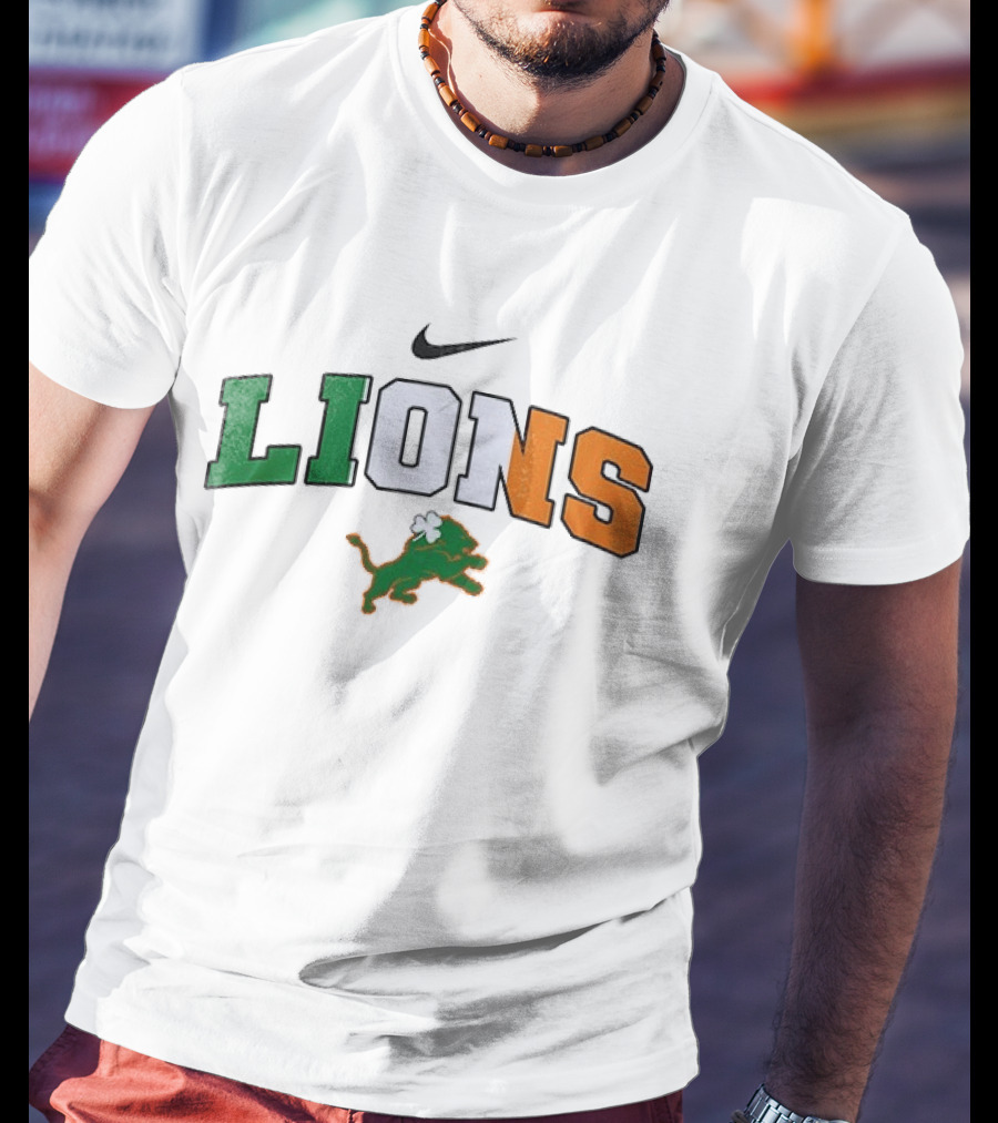 Detroit Lions Nike Irish St Patrick's Day T-Shirt