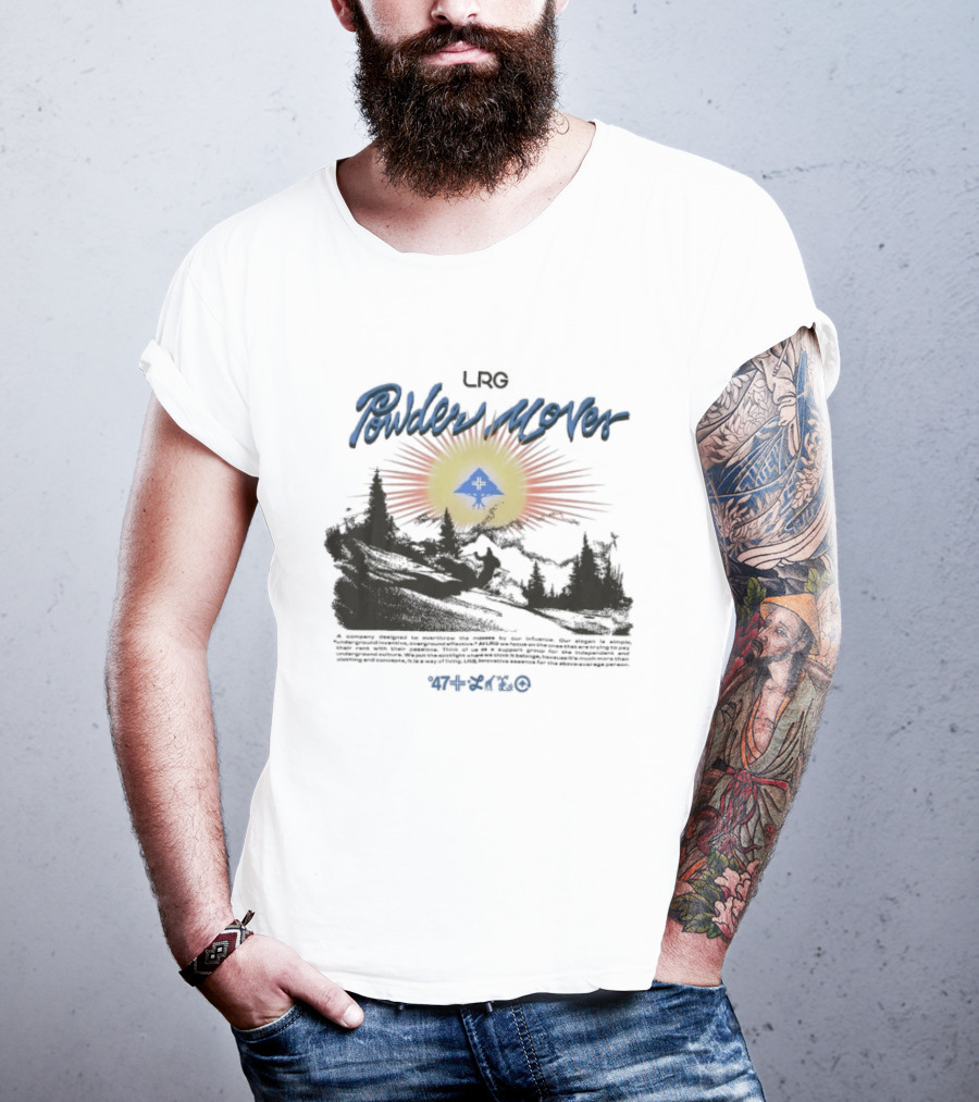 LRG Powder Mover Winter Adventure Scene With Sunrise And Trees T-Shirt