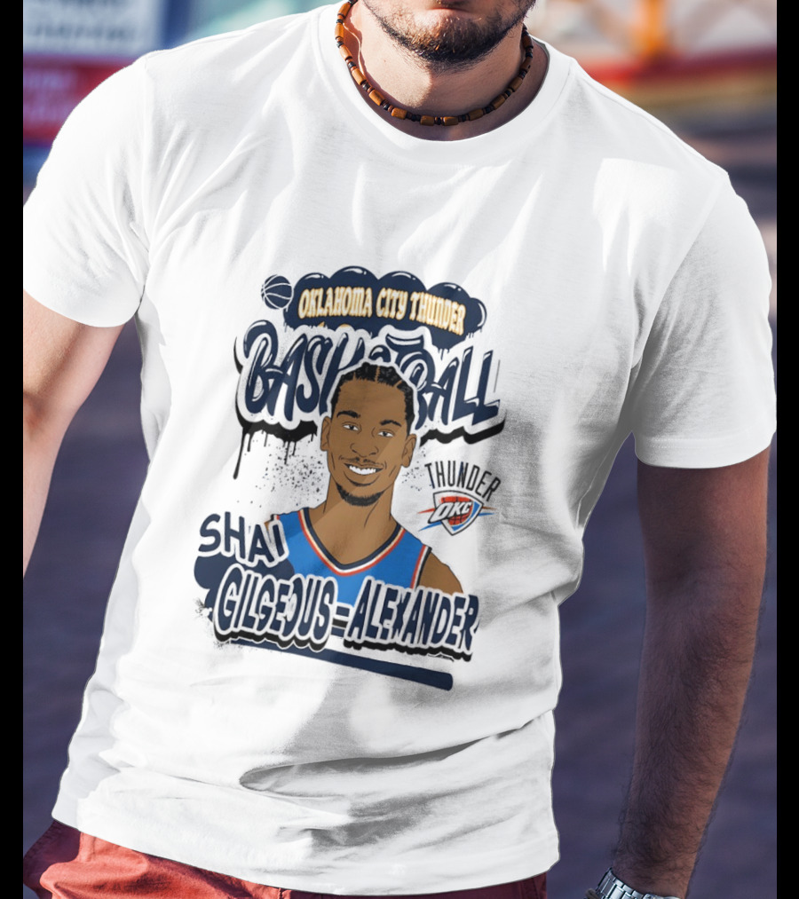 Oklahoma City Thunder Shai Gilgeous Alexander Basketball Thunder T-Shirt