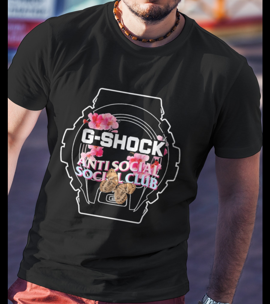 ASSC Anti Social Social Club G Shock Floral Collaboration T-Shirt