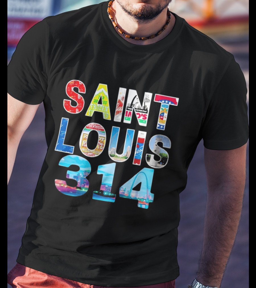 Saint Louis 314 Budweiser Gateway Arch Imo's Frozen Custard Roots T-Shirt
