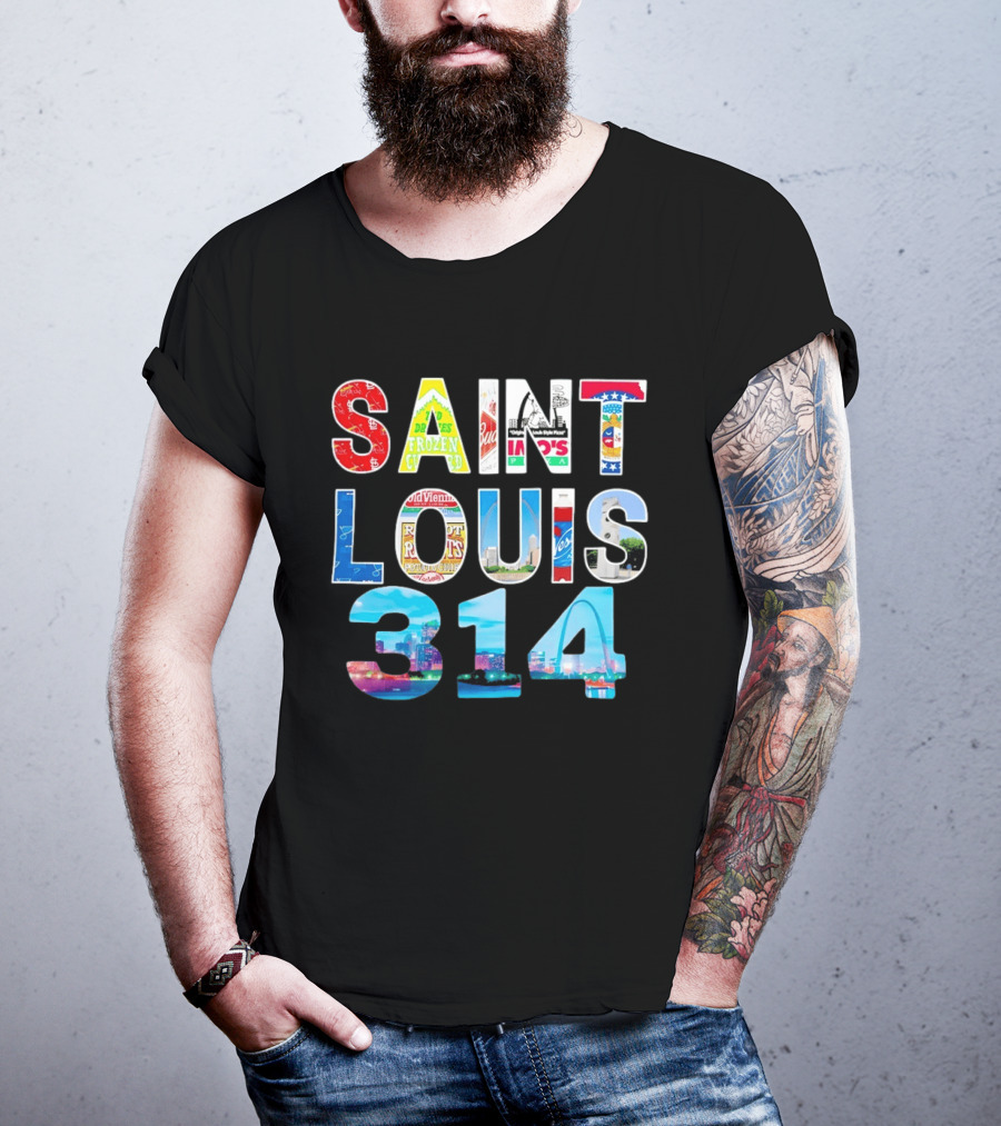 Saint Louis 314 Budweiser Gateway Arch Imo's Frozen Custard Roots T-Shirt