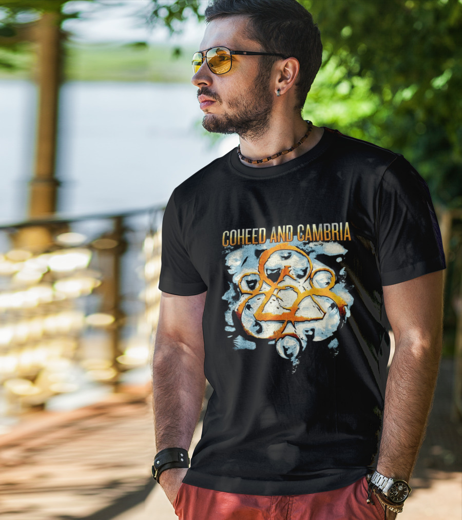 Coheed And Cambria Keywork Symbol With Artistic Texture T-Shirt