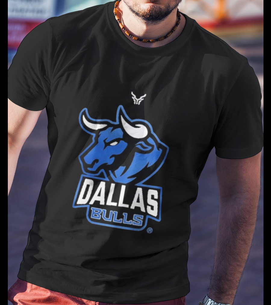 Drinkin Bros Dallas Bulls Bold Blue Bullhead T-Shirt