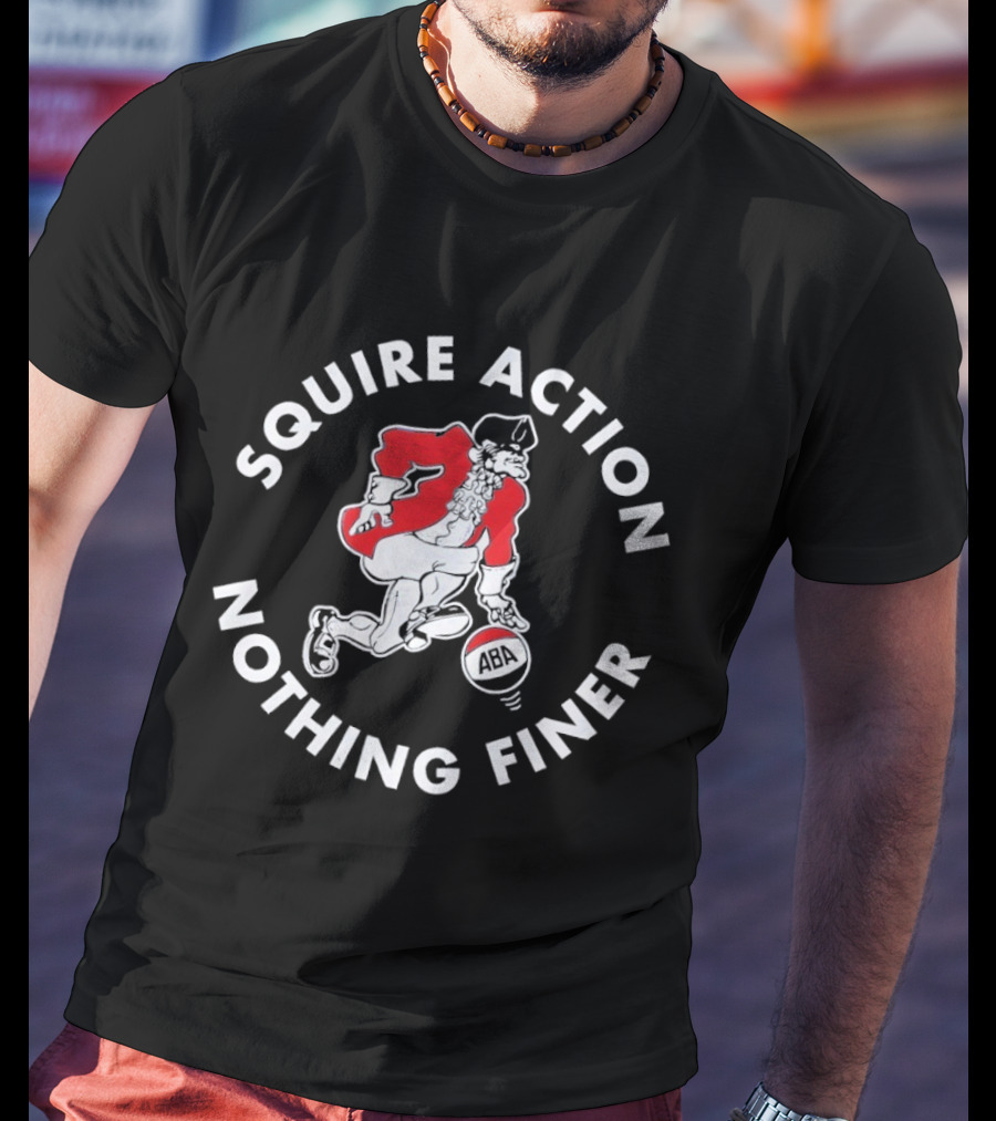 Squire Action ABA Nothing Finer Retro Basketball T-Shirt