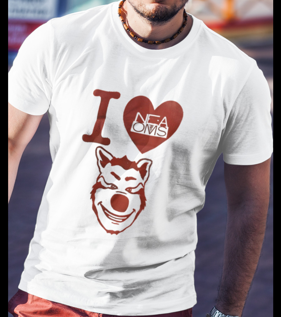 I Love NFAOMS Arkansas State Red Wolves Basketball T-Shirt