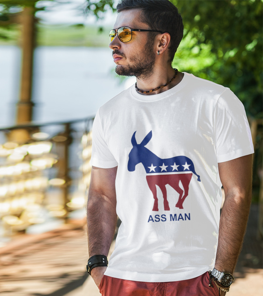 Ass Man Democratic Party Donkey Stars T-Shirt