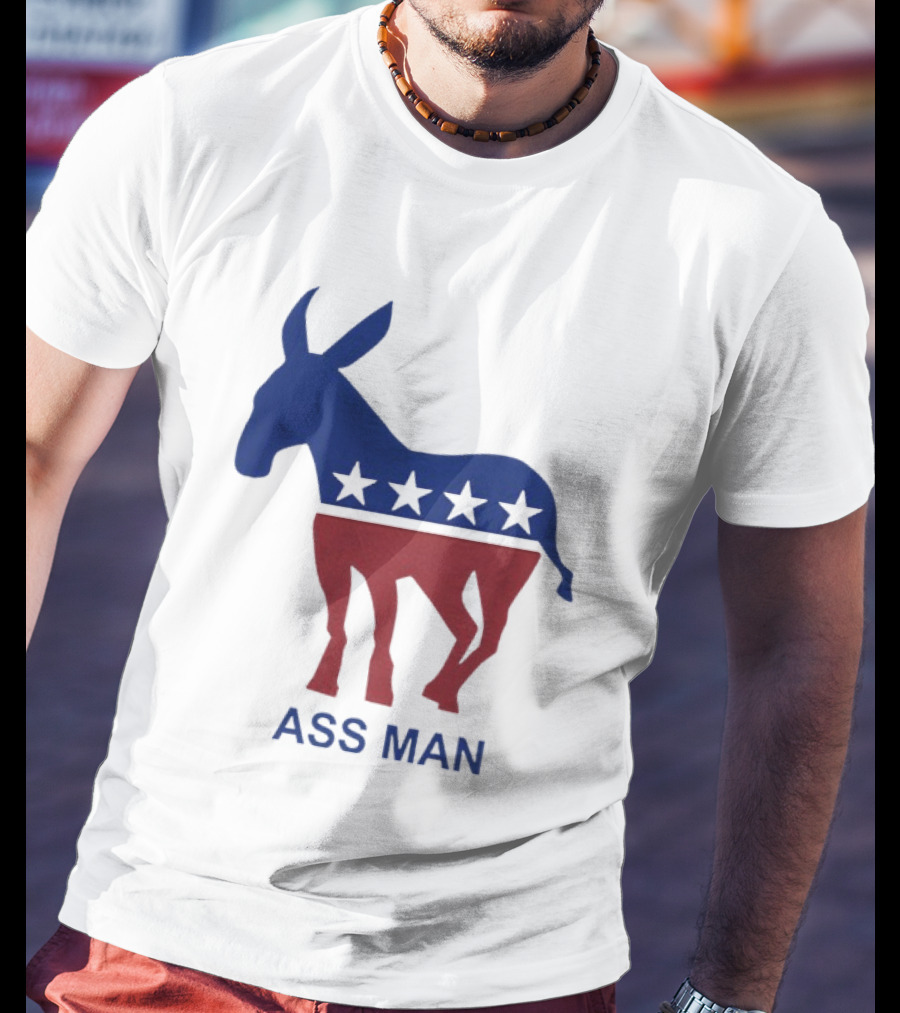 Ass Man Democratic Party Donkey Stars T-Shirt