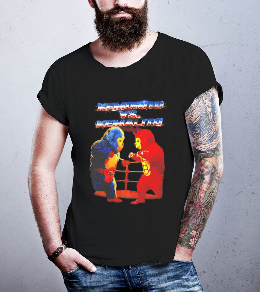 Kemonito Vs Kemalito Colorful Wrestling Showdown T-Shirt