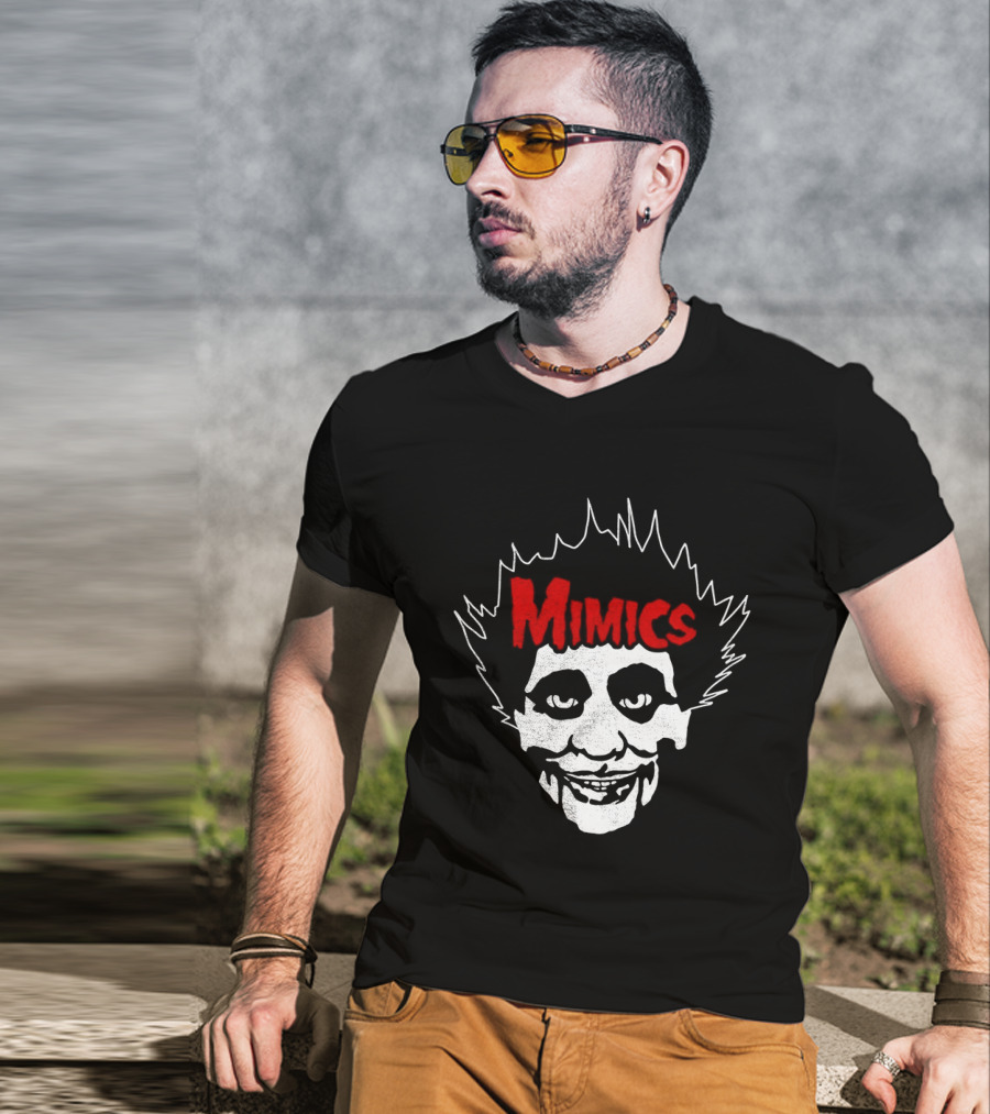 Mimics Fergus Joker Face Wild Hair T-Shirt