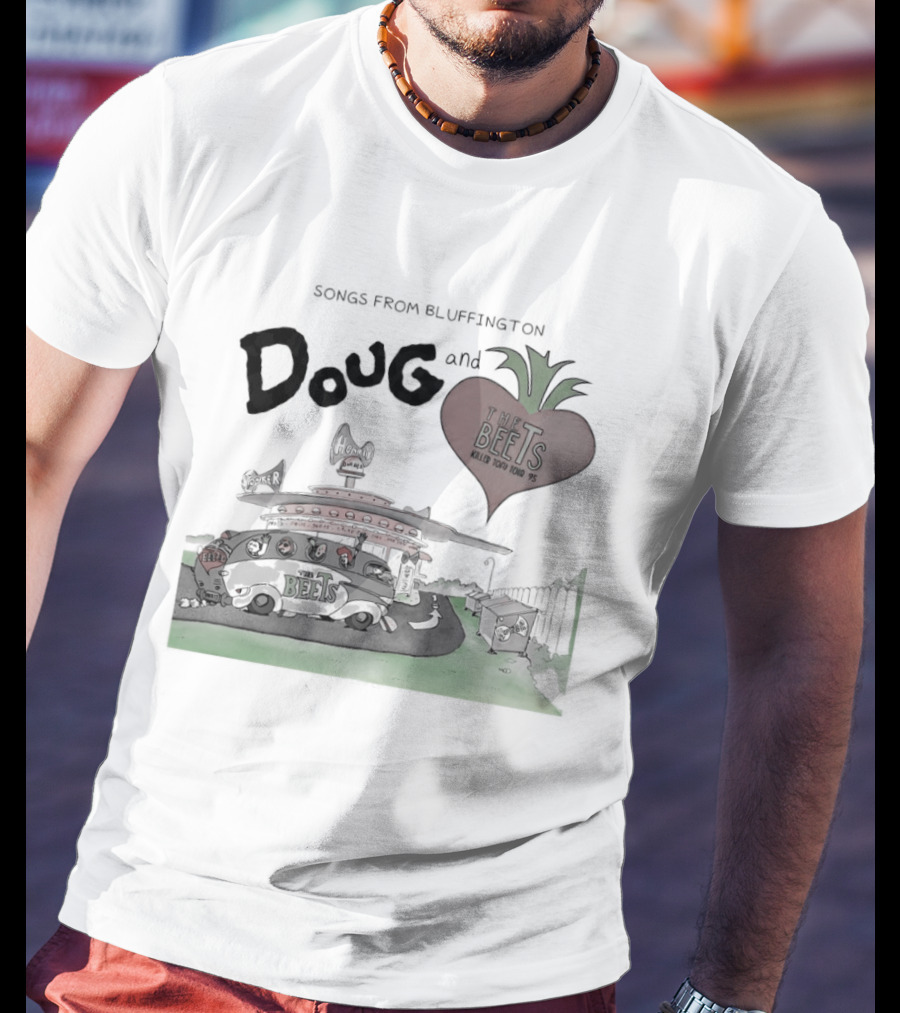 Songs From Bluffington Doug And The Beets Killer Tofu Tour Vintage Cartoon Music Festival T-Shirt