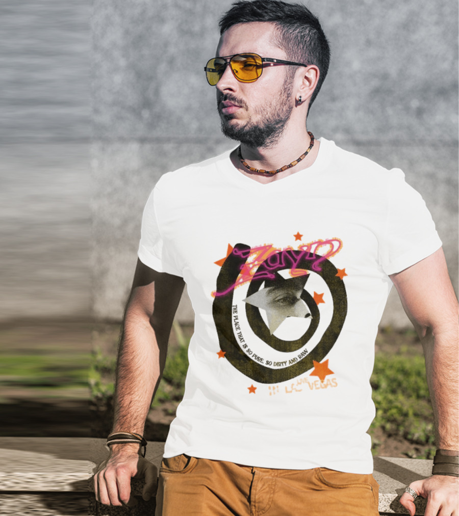 Zayn Live In Vegas The Place That Is So Pure So Dirty And Raw Star Eye T-Shirt