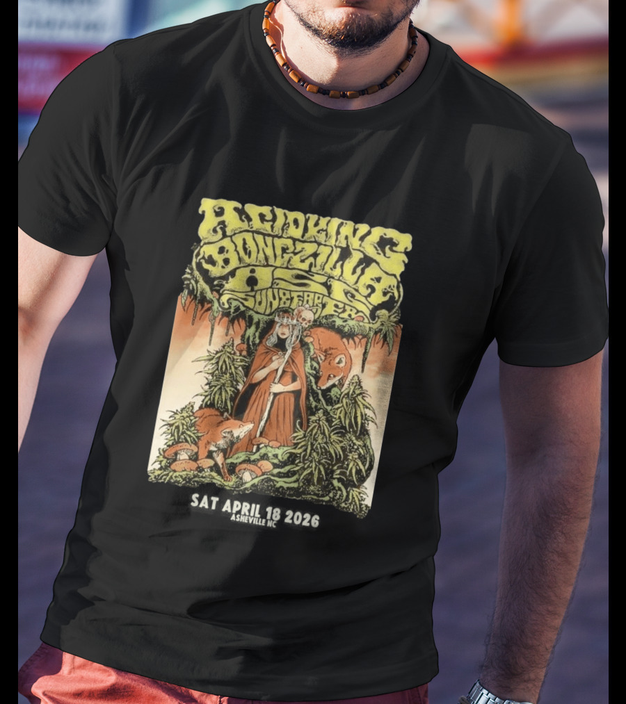 Acid King Bongzilla Weedeater Asheville April 18 2026 T-Shirt