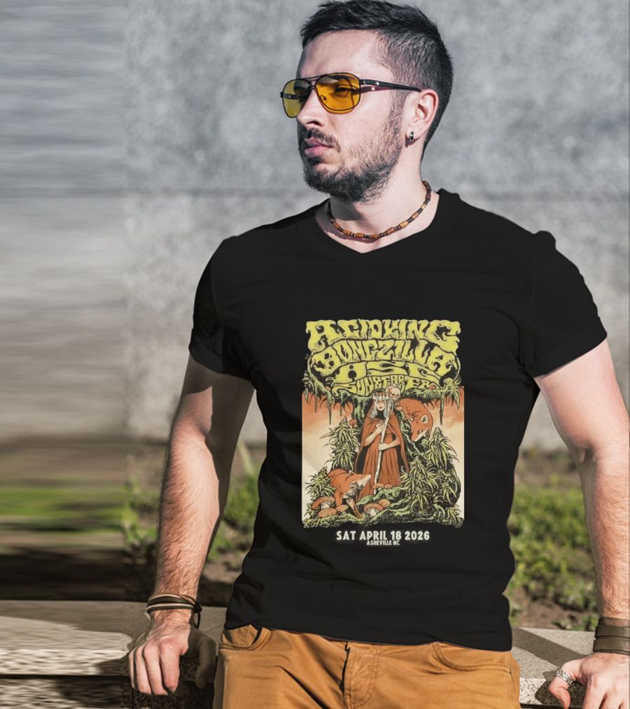 Acid King Bongzilla Weedeater Asheville April 18 2026 T-Shirt