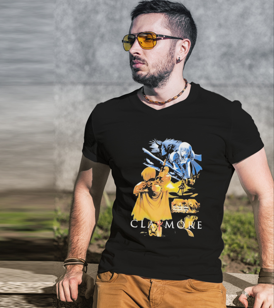 Claymore Clare Unforgiven Vengeance Sword Battle Scene T-Shirt