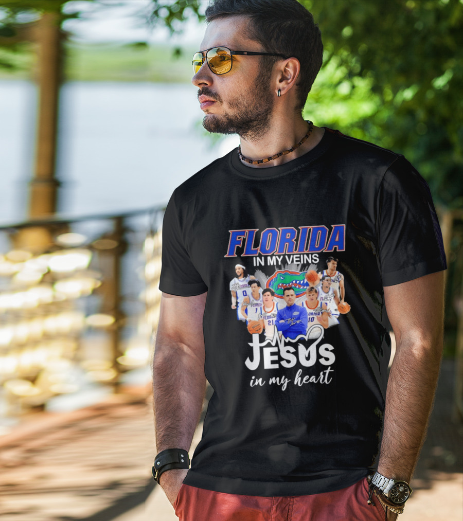Florida Gators Coach Todd Golden Players Jesus In My Heart T-Shirt