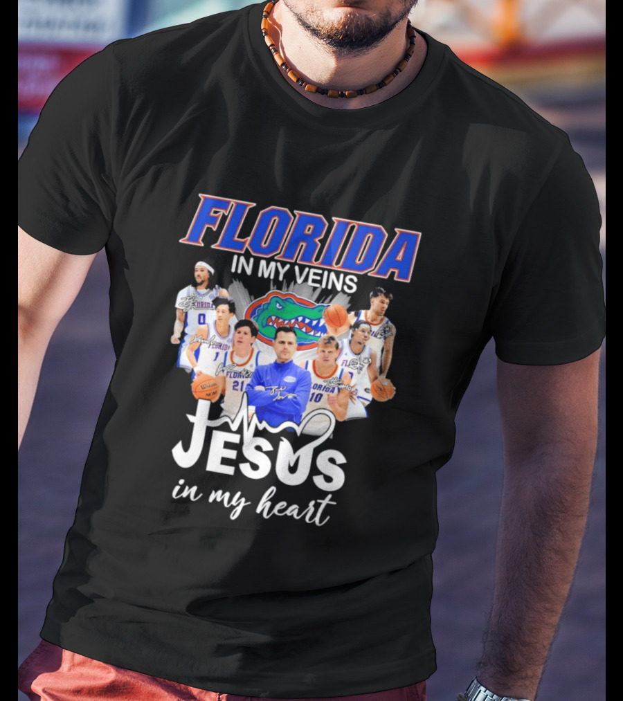 Florida Gators Coach Todd Golden Players Jesus In My Heart T-Shirt