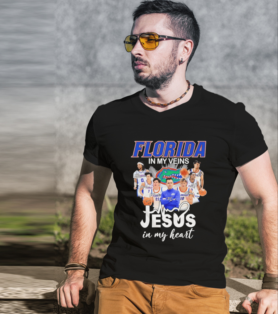 Florida Gators Coach Todd Golden Players Jesus In My Heart T-Shirt