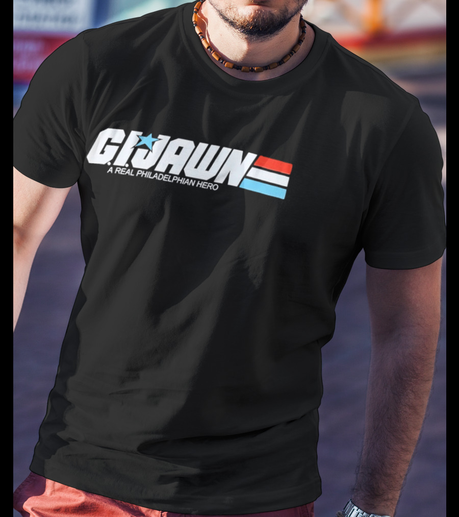 Gijawn A Real Philadelphian Hero Star Stripes T-Shirt