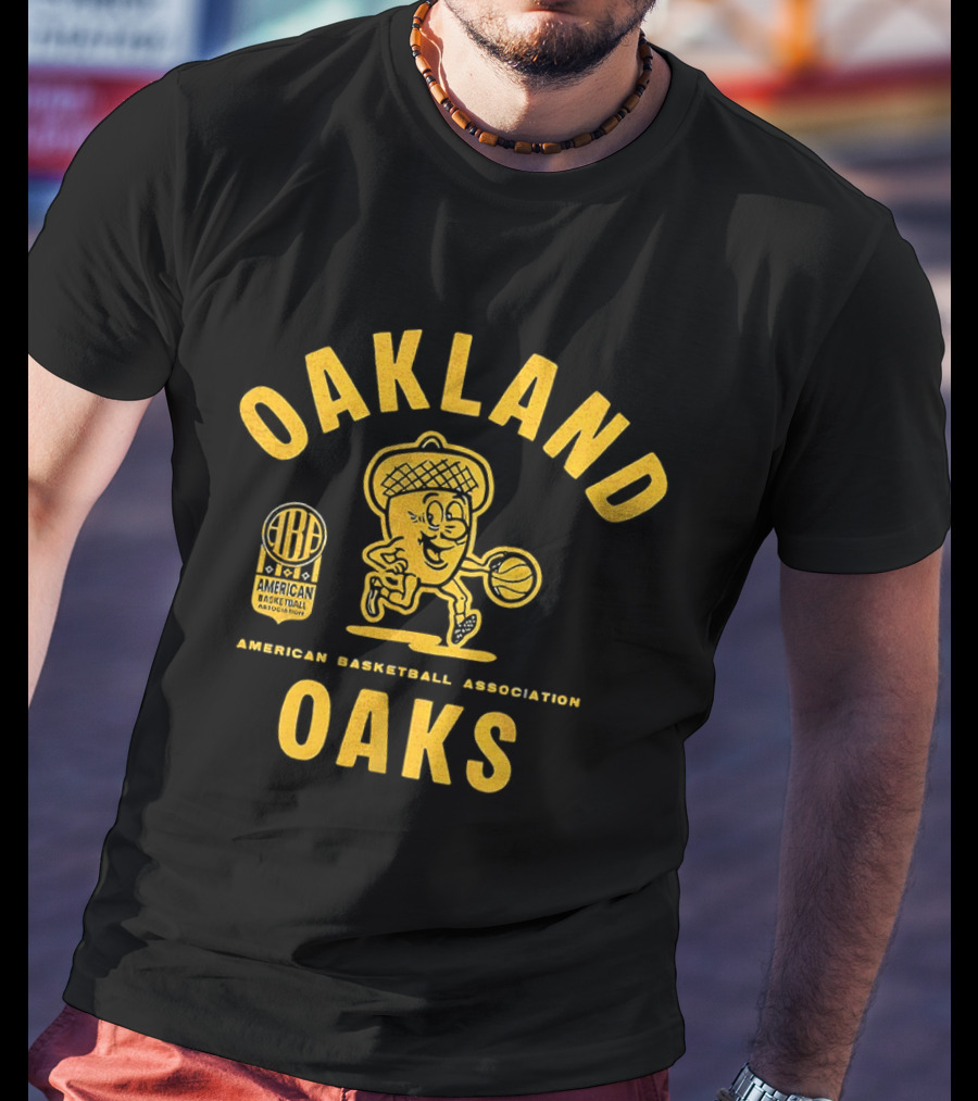Oakland Oaks American Basketball Association Vintage Throwback T-Shirt
