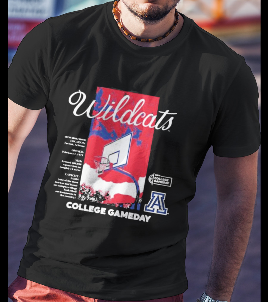 Arizona Wildcats Basketball College Gameday T-Shirt