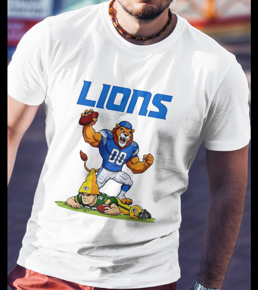Detroit Lions Rivalry Celebration Against Green Bay Packers T-Shirt