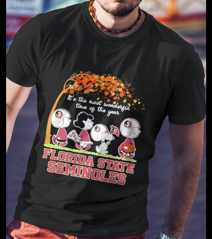 Peanuts It's The Most Wonderful Time Of The Year Florida State Seminoles T-Shirt