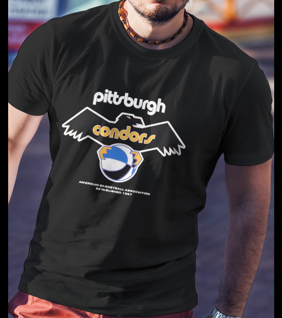 Pittsburgh Condors American Basketball Association Est 1967 Vintage Logo Iconic Team History T-Shirt