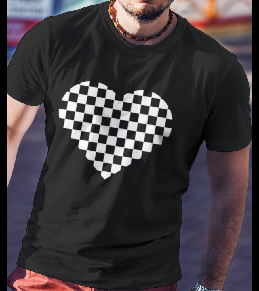 The Real Housewives Of New Jersey Danielle Cabral Checkered Heart T-Shirt