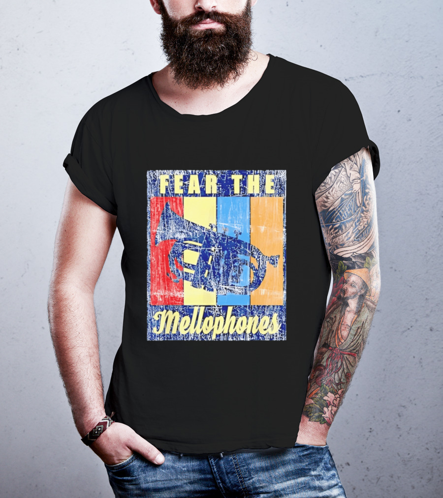 Fear The Mellophones Retro Trumpet Pop T-Shirt