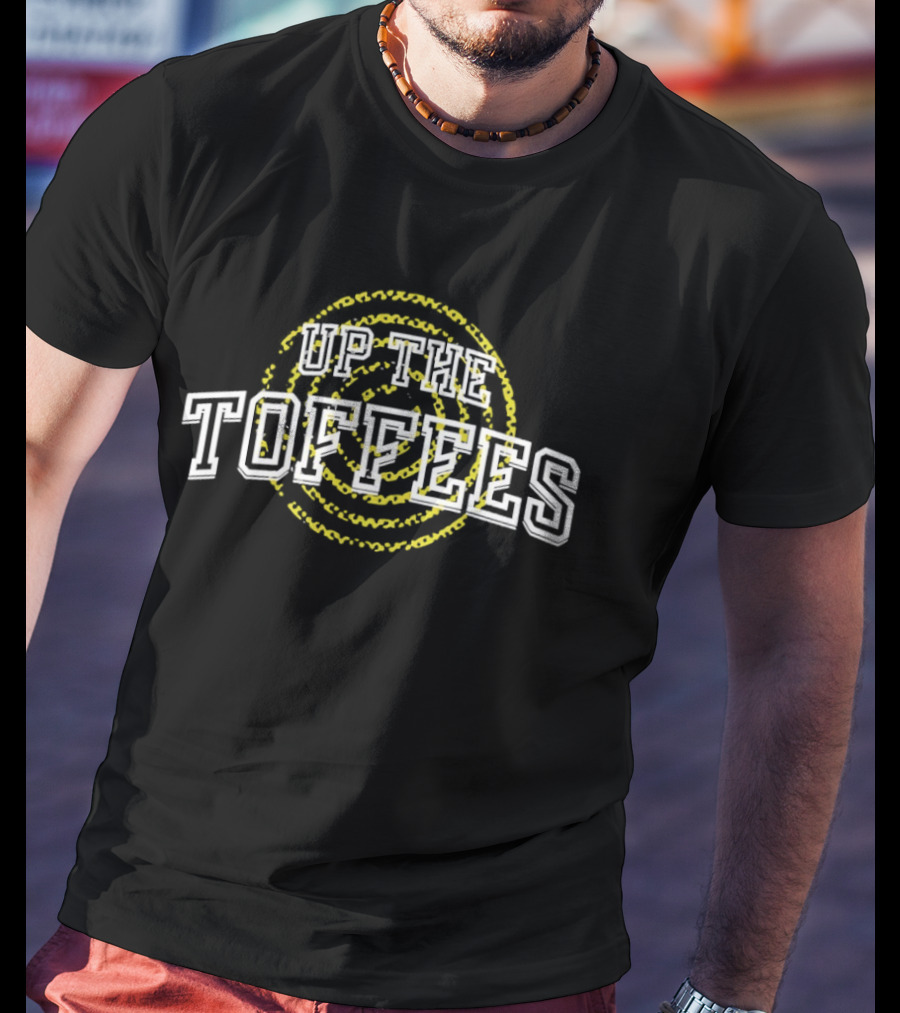 Up The Toffees Everton Spiral Ring Supporters T-Shirt