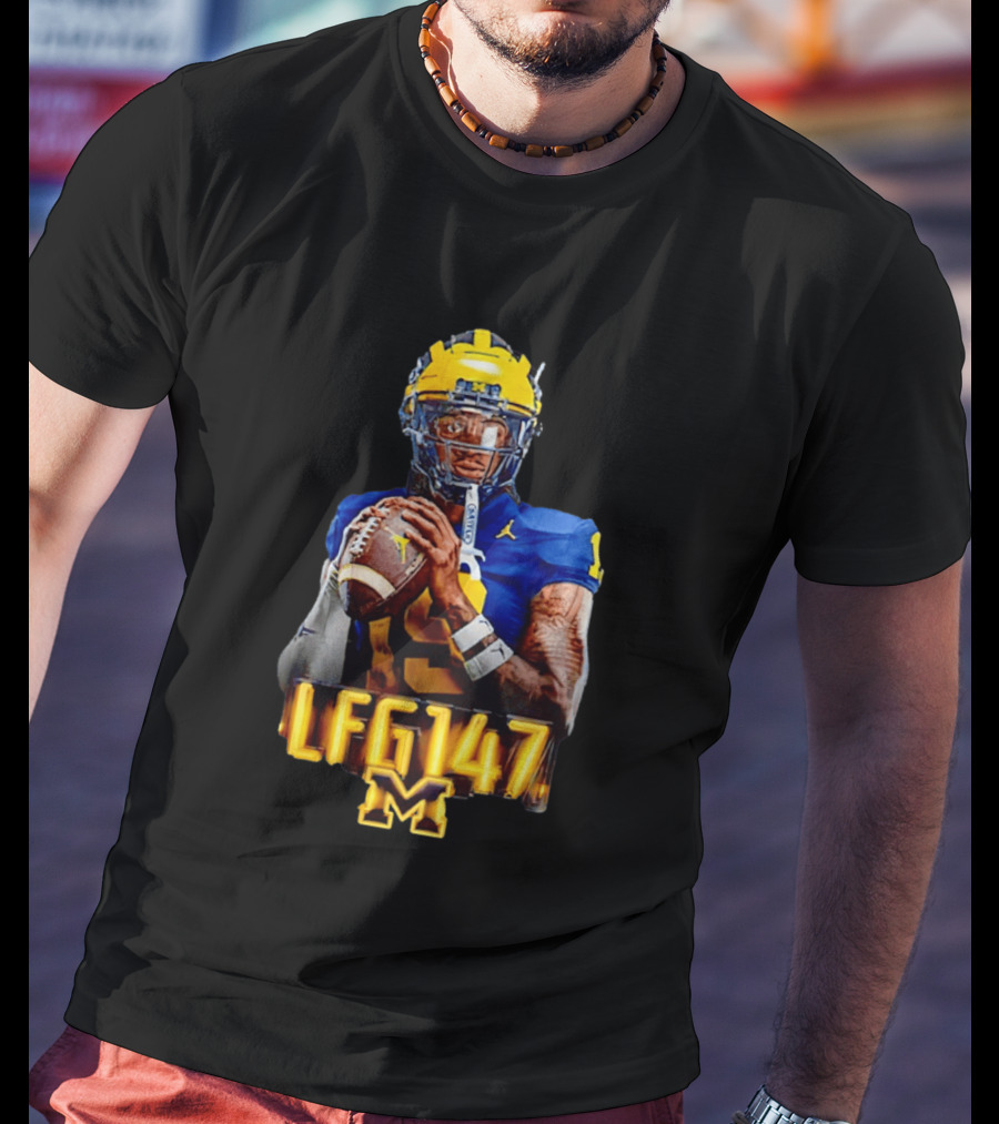 Bryce Underwood Michigan Wolverines LFG147 Football M T-Shirt