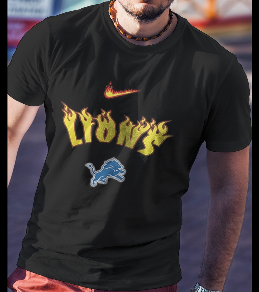 Detroit Lions Firewave Nike One Pride T-Shirt