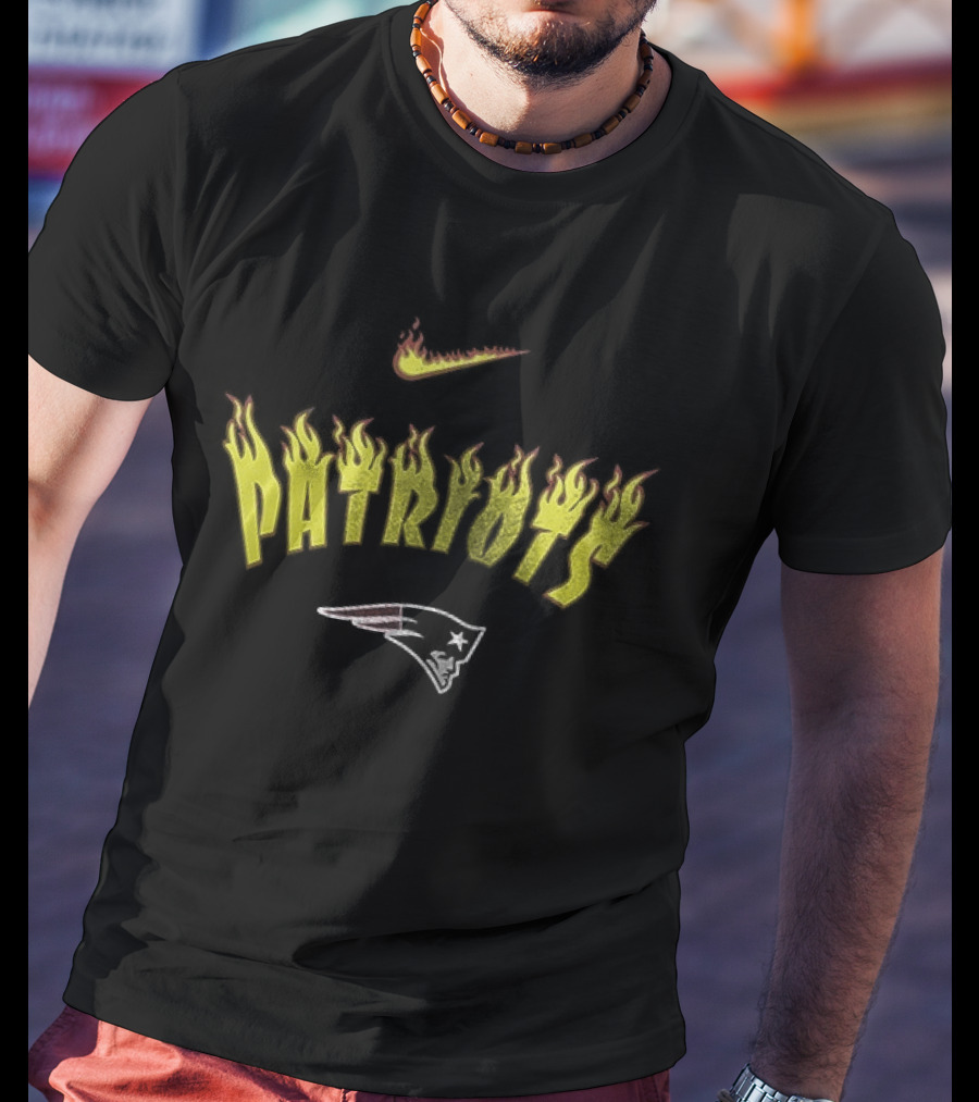 Nike Patriots Firewave Helmet Go Pats T-Shirt