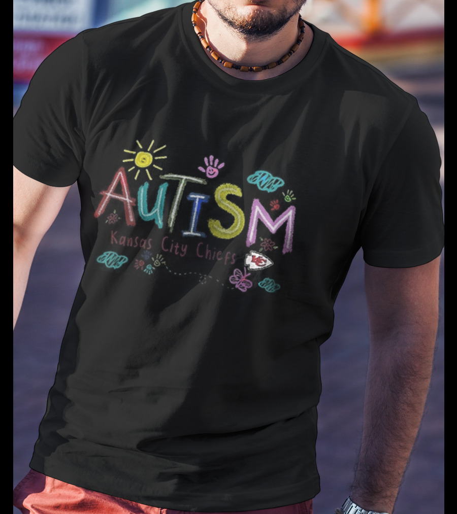 Kansas City Chiefs Autism Awareness Teach Love Hope T-Shirt