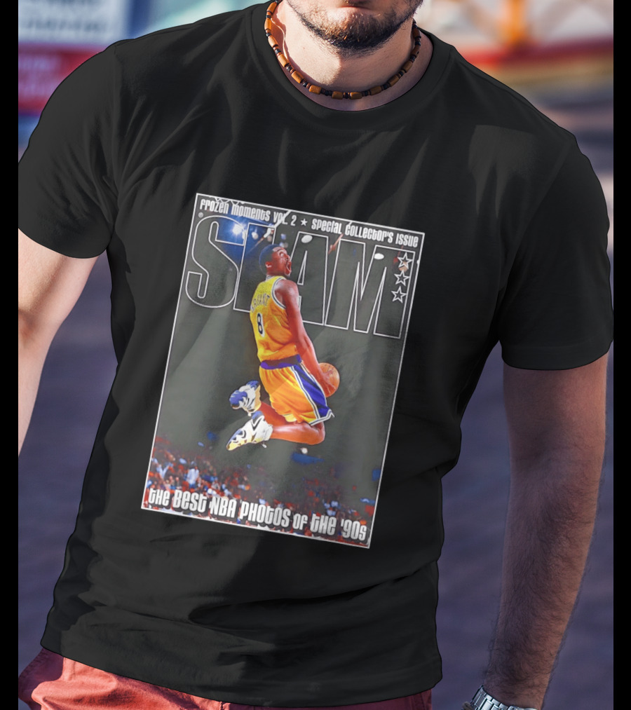 Frozen Moments Vol 2 Kobe Bryant Los Angeles Lakers SLAM Special Collector's Issue Best NBA Photos Of The '90s T-Shirt