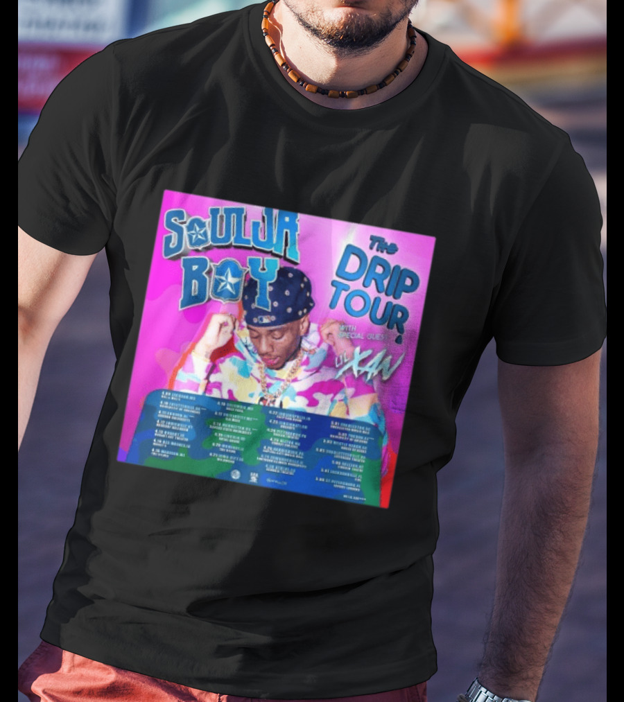 Soulja Boy Lil Xan The Drip Tour 2026 US Concert Dates With Special Guest T-Shirt